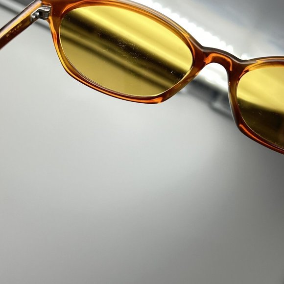 stussy eye gear Richie Sunglasses Tortoise Yellow Lenses Light Scratches - Picture 10 of 15